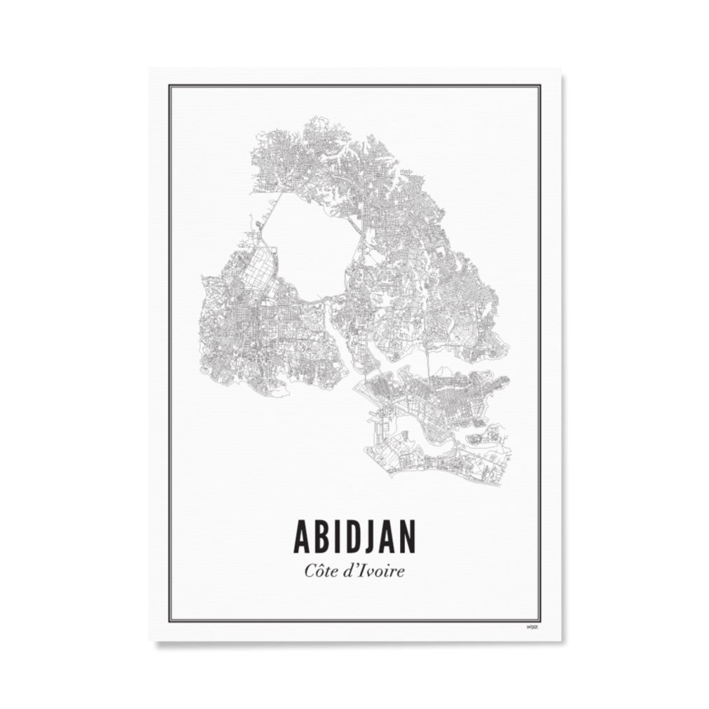 Poster van Abidjan - Stad | WIJCK. 